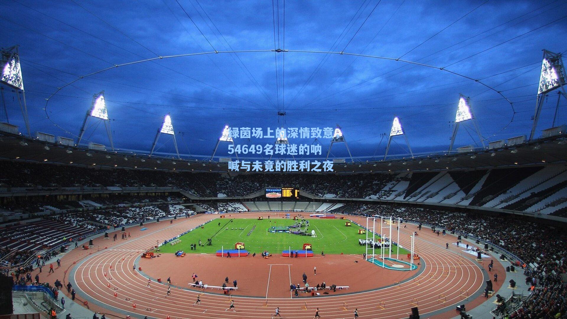 九游会官网-绿茵场上的深情致意,54649名球迷的呐喊与未竟的胜利之夜